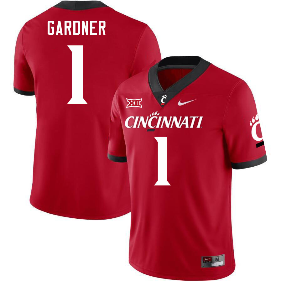 Cincinnati Bearcats #1 Sauce Gardner Big 12 Conference College Football Jerseys Stitched Sale-Red